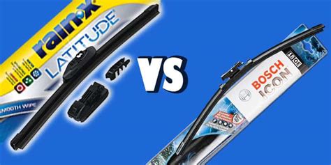 Rain-X Latitude vs Bosch ICON - Compare Wiper Blades