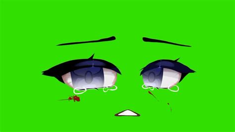 Tears In Eyes Gacha Life Green Screen For Editing Gacha Life Crying