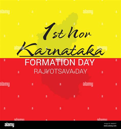 A Vector Illustration Of A Background For Karnataka Formation Day