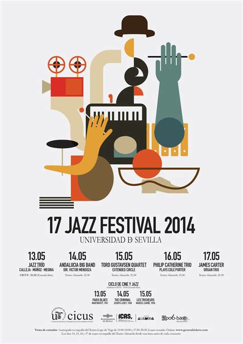 Cartel Del 17 Jazz Festival 2014 Por Javier Martinez Navarro Cartel