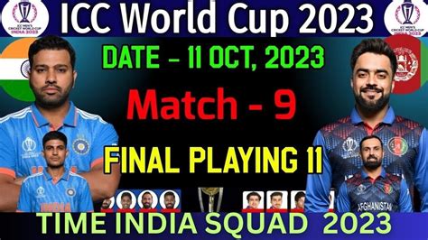 Icc World Cup 2023 Team India Final Squad India 15 Members Squad