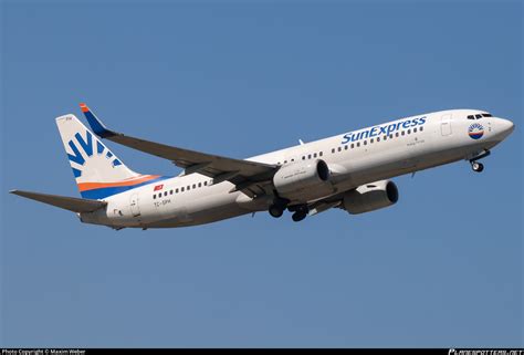 TC SPH SunExpress Boeing 737 82R WL Photo By Maxim Weber ID 1662966