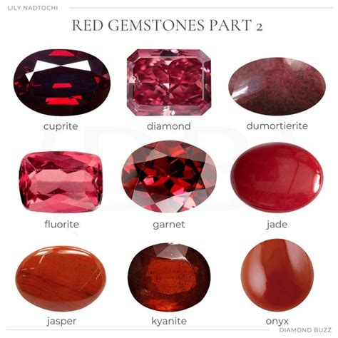 RED GEMSTONES | Red gemstones, Gemstones chart, Stones and crystals