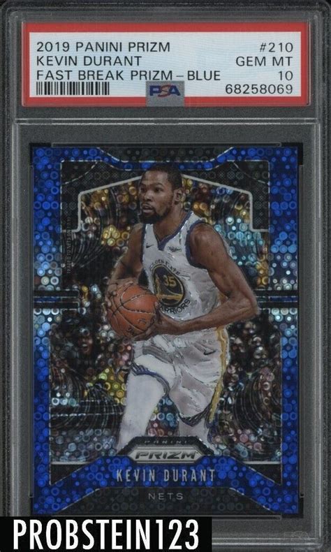 Kevin Durant 2019 Prizm 210 Fast Break Blue 175 Price Guide Sports