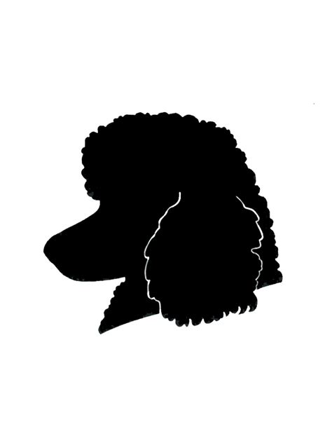 Printable Poodle Stencil