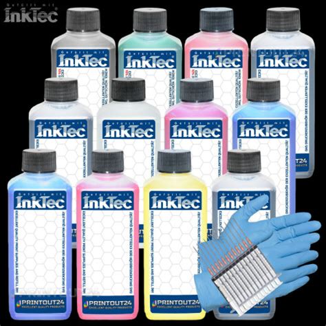 12x1L InkTec Pigment Tinte Fill in CISS refill ink für PFI 1000 1100