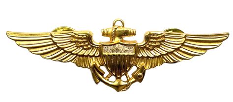 Us Naval Aviator Pilot Wings Clutch Back Badge Insignia Military