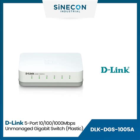 D-Link ดีลิ้งค์ รุ่น DGS-1005A Switch (สวิตช์) 5-Port 10/100/1000Mbps ...