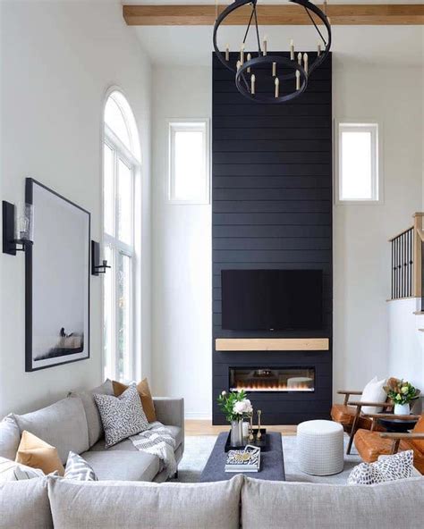 Inspirational Black Fireplace Ideas for a Vivid Impact - Farmhousehub