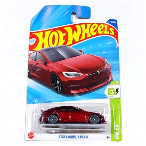 Jual Hot Wheels Tesla Model S Plaid Merah A Shopee Indonesia