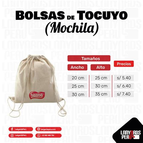 Bolsa De Tocuyo Mochila Bolsipel