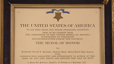 Medal Of Honor Citation