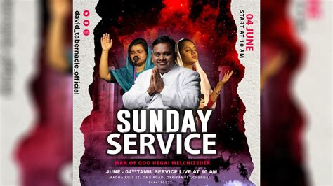 Live Sunday Tamil Service 2023 Man Of God Hegai Melchizedek YouTube