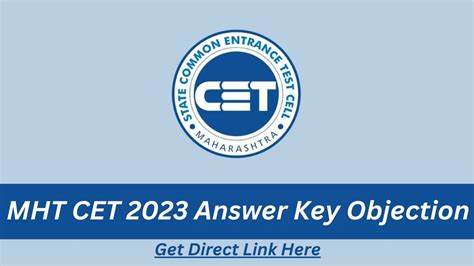 MHT CET 2023 Answer Key Released Raise Objections Here Cetcell