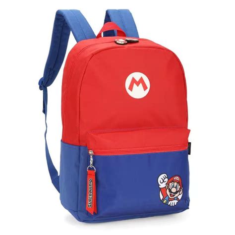 Mochila Costas Juvenil Super Mario Bros Azul Luxcel Casas Bahia