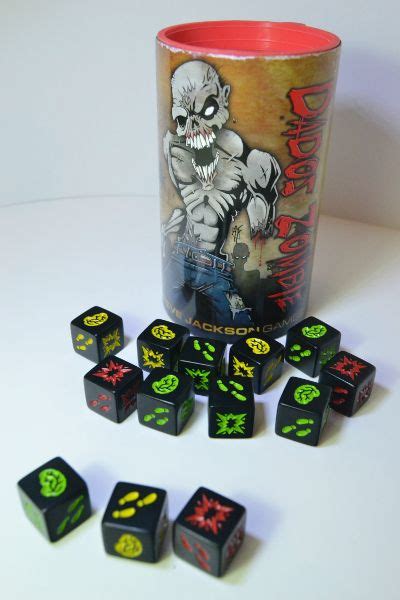 Dados Zombi Cubilete Dados Fichas Juegos De Mesa