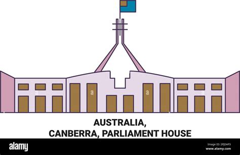 Parliament house canberra flag Stock Vector Images - Alamy