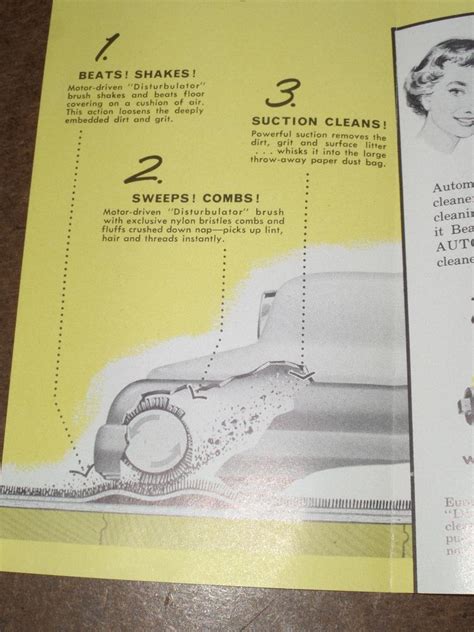 Vintage Eureka Super Automatic Vacuum Cleaner Model 260 Brochure Ad