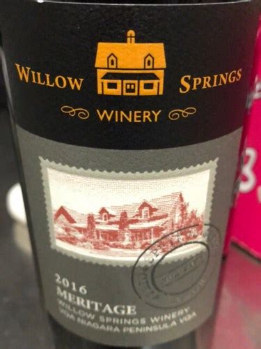 Willow Springs Winery Meritage Vivino