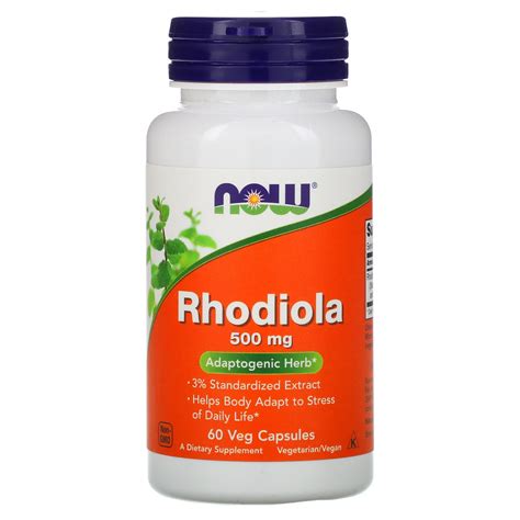 Now Rhodiola Rosea C Psulas Vegetales S Per Suplementos Deportivos