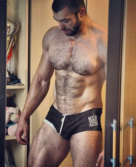 Fit Hairy Men Furpect Swimsuit