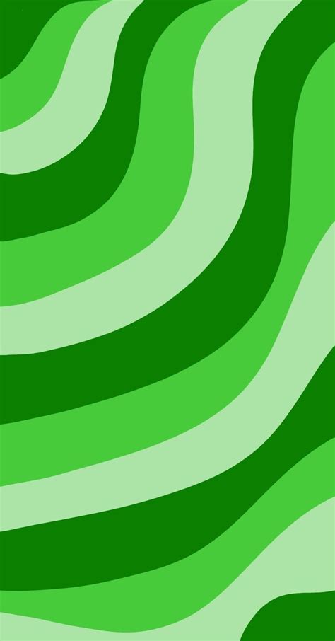 An Abstract Green And White Background With Wavy Lines