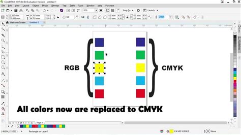 How To Change Rgb Colors To Cmyk In Coreldraw In No Time Youtube