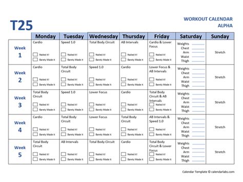 T Workout Schedule Excel Eoua Blog