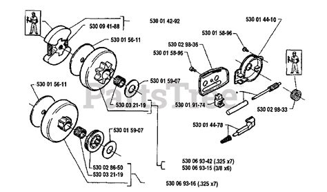 Husqvarna 41 Husqvarna Chainsaw 1991 06 Clutch Assembly Parts