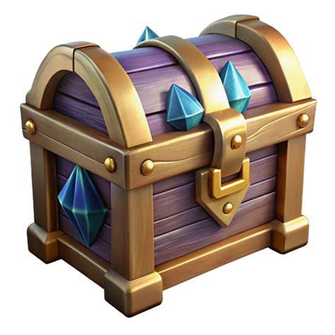magnificent minimalist wooden treasure chest front view isolated