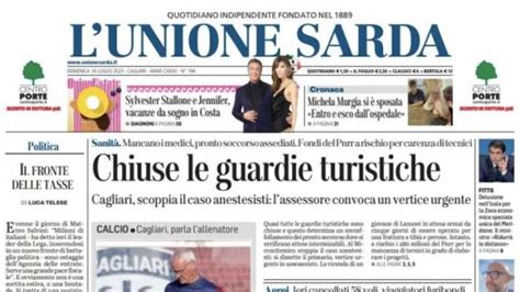 Cagliari L Unione Sarda In Prima Pagina Sulle Parole Di Ranieri