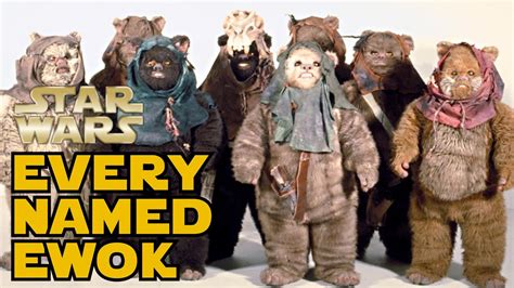 Every Named Ewok In Star Wars Canon Star Wars Explained Youtube