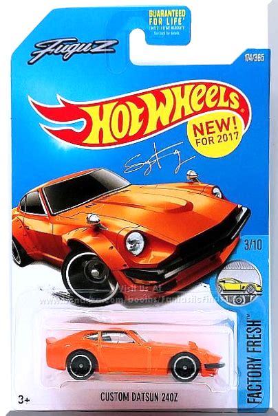 Hot Wheels Custom Datsun 240Z Factory Fresh 3 10 174 365 2017 Orange Contemporary
