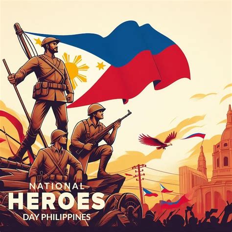 National Heroes Day Philippines Psd Banner Premium Ai Generated Psd