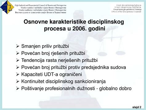 PPT Izvještaj o radu Ureda disciplinskog tužitelja PowerPoint