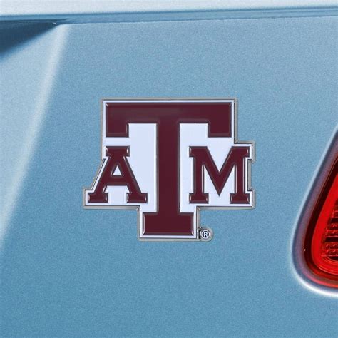 Texas A&M University Maroon Color Emblem - Auto Accessories