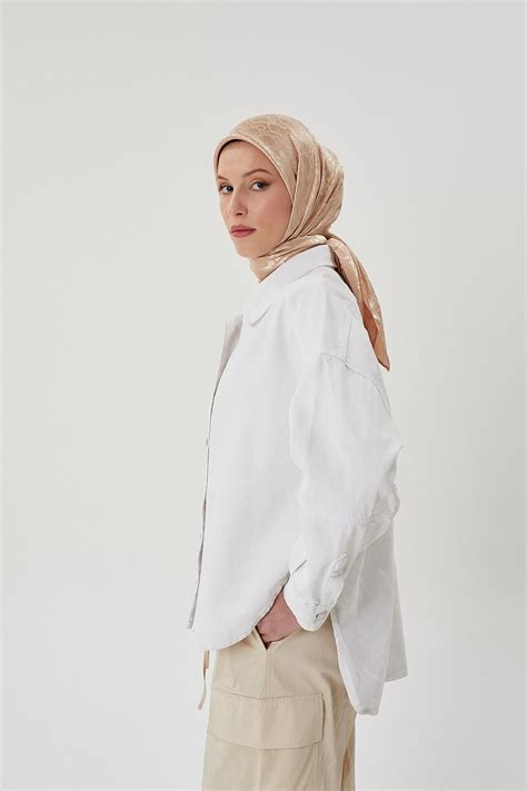 Nude D Desen Parlak Jakar Eşarp Coco Scarfs