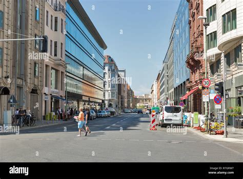 Berlin Germany July 14 2018 Unrecognized People Walk Along