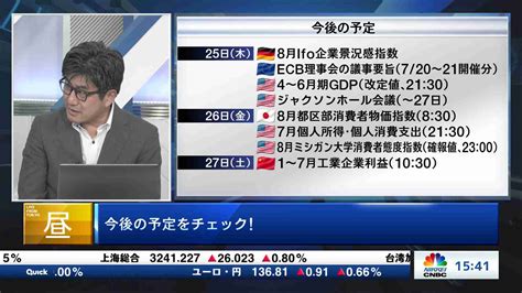 今日の振り返りと明日のポイント20220825 日経cnbc Online