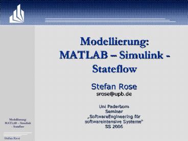 Ppt Modellierung Matlab Powerpoint Presentation Free To View Id