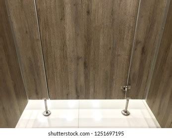 Wooden Partition Installation Public Restroom Stock Photo 1251697195 ...