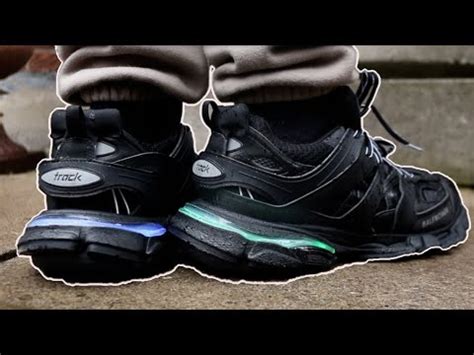 LIGHT UP Balenciaga LED Track Sneaker ON FOOT YouTube