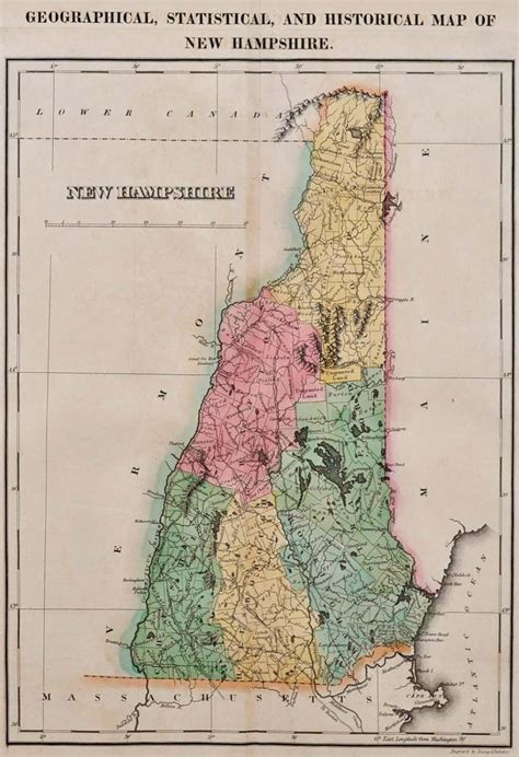 GEOGRAPHICAL, STATISTICAL, AND HISTORICAL MAP OF NEW HAMPSHIRE. by Carey, Henry Charles; Isaac ...