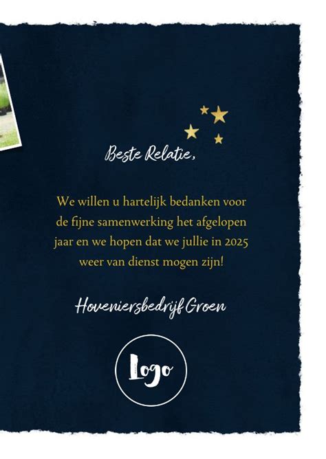 Zakelijke Kerstkaart Hovenier Branche Kaartje Go