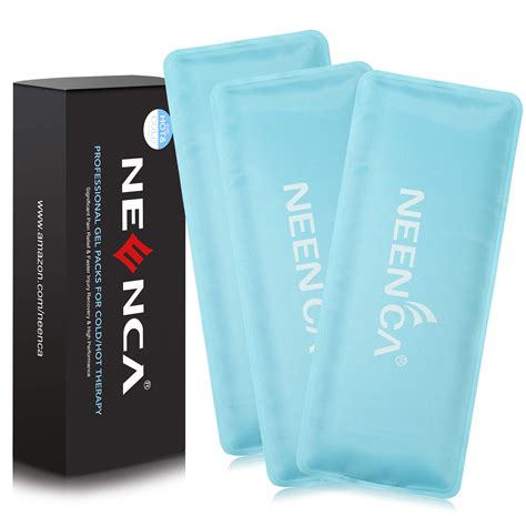 NEENCA Reusable Ice Pack Packs X Inches Hot Cold Therapy For Swelling Bruises