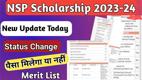 Nsp Scholarship Status 2023 24 Nsp Payment Latest News Today Nsp