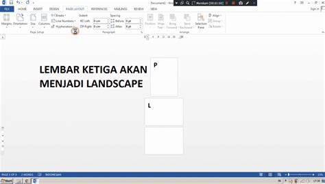 Cara Membuat Lembar Potrait And Landscape Dalam Satu Dokumen Inwepo