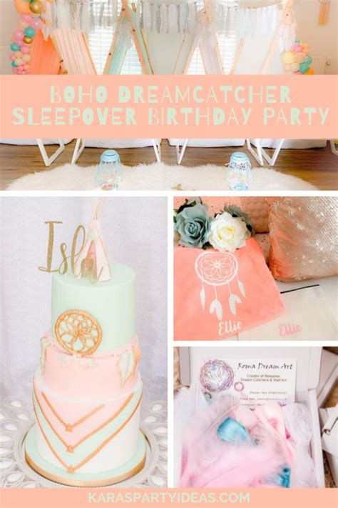 Karas Party Ideas Boho Dreamcatcher Sleepover Birthday Party Karas