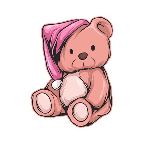 Premium Vector Cute Teddy Bear Hand Drawn Illustration