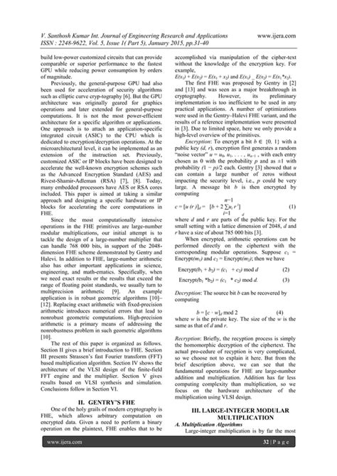 Fully Homomorphic Encryption Using Low Power Multiplier Pdf